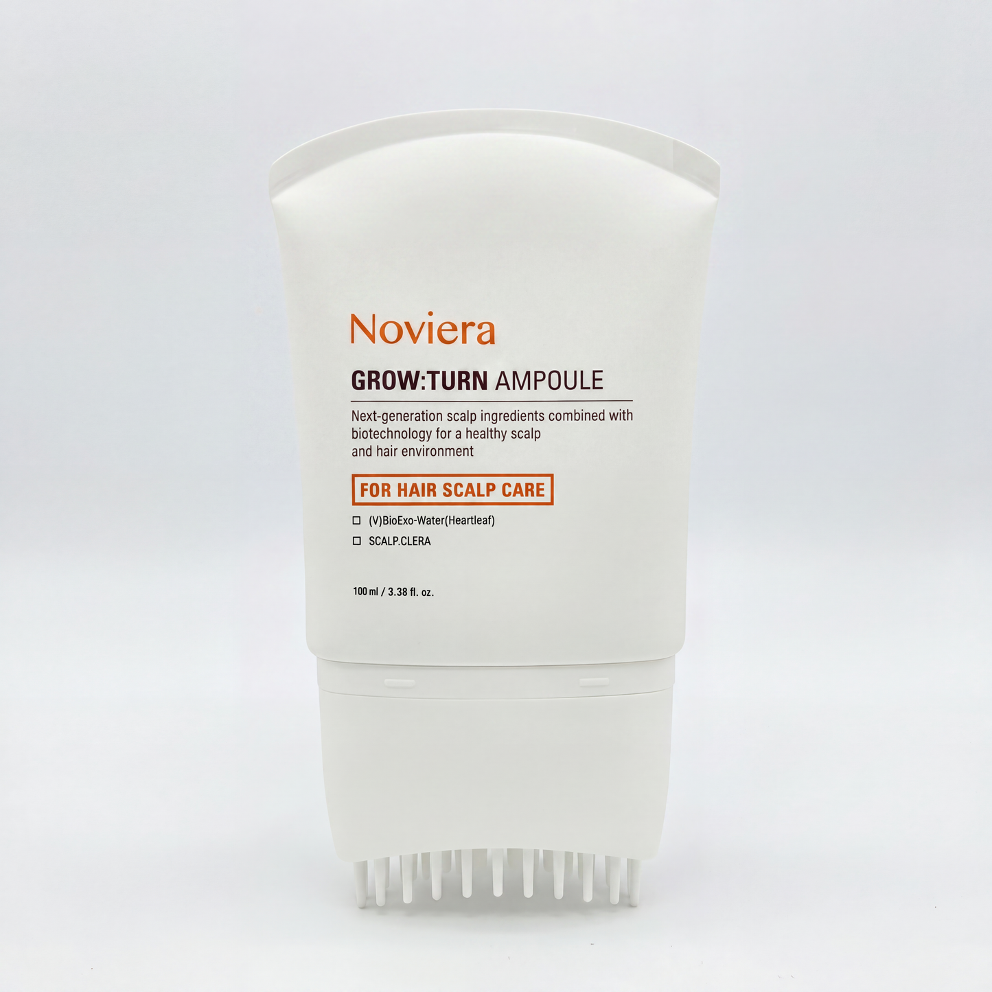 Noviera GROWTURN Hair Growth Serum with Built-in Brush